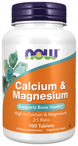 NOW Calcium &amp; Magnesium, 100 таблеток