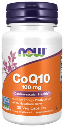 NOW CoQ10 100 mg with Hawthorn Berry, 90 капсул