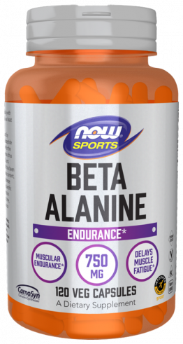 NOW Beta Alanine, Бета Аланин, 120 капсул