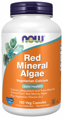 NOW Red Mineral Algae, 180 капсул