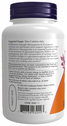 NOW Glucosamin &amp; Chondroitin, Глюкозамин с Хондроитином, 60 таблеток